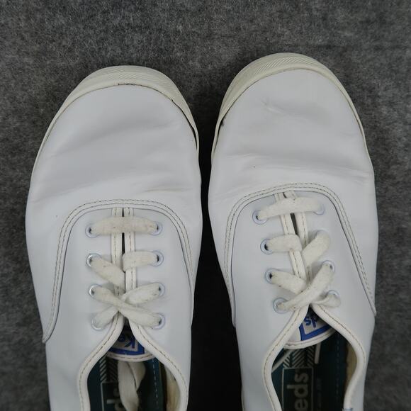 Keds Shoes Womens 9 Casual Sneakers Trainers Champion Lace Up Low White Leather - Picture 8 of 13